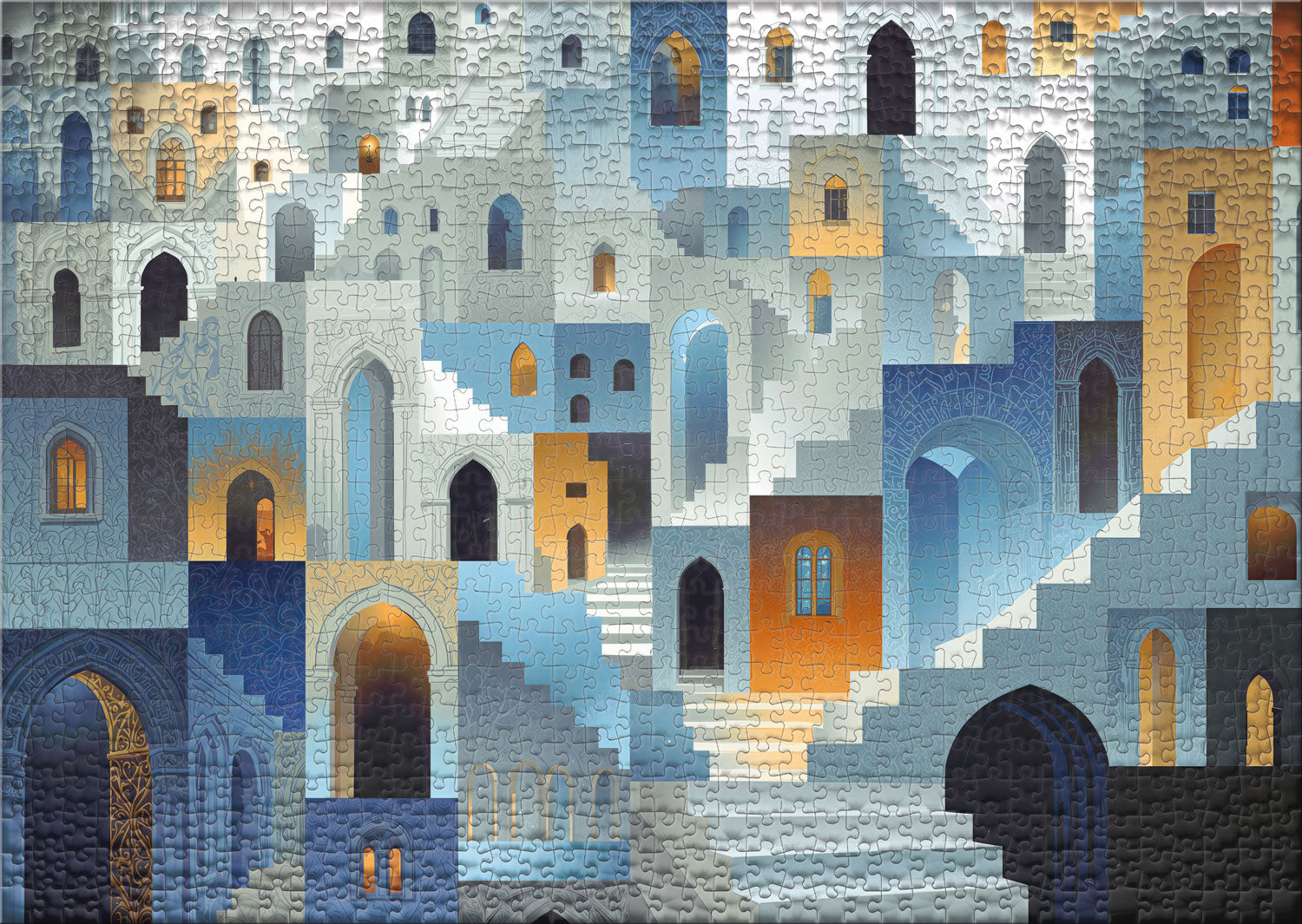 ulmer-puzzleschmiede-labyrinth-mediterran-puzzle-1000-teile image 2