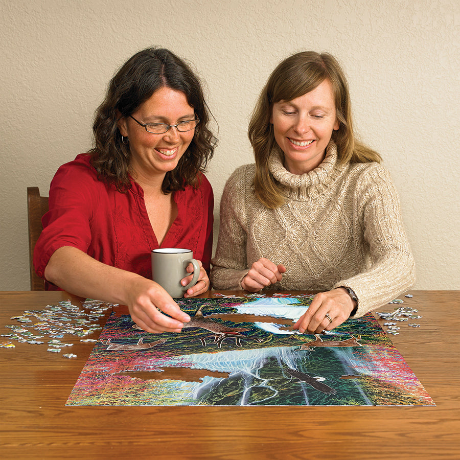 cobble-hill-500-piece-mystic-forest-puzzle-500-teile-tiere image 4