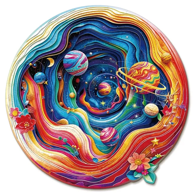 kaayee-wooden-puzzle-colorful-universe-holzpuzzle-medium image 1
