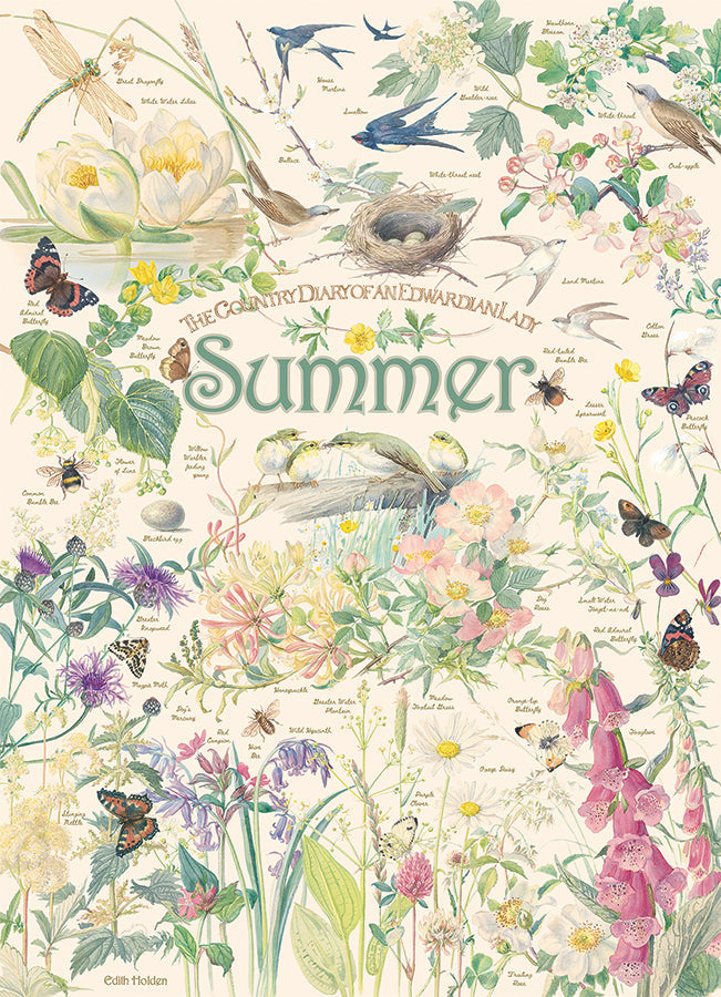 cobble-hill-1000-piece-country-diary-summer-blumen-puzzle image 2