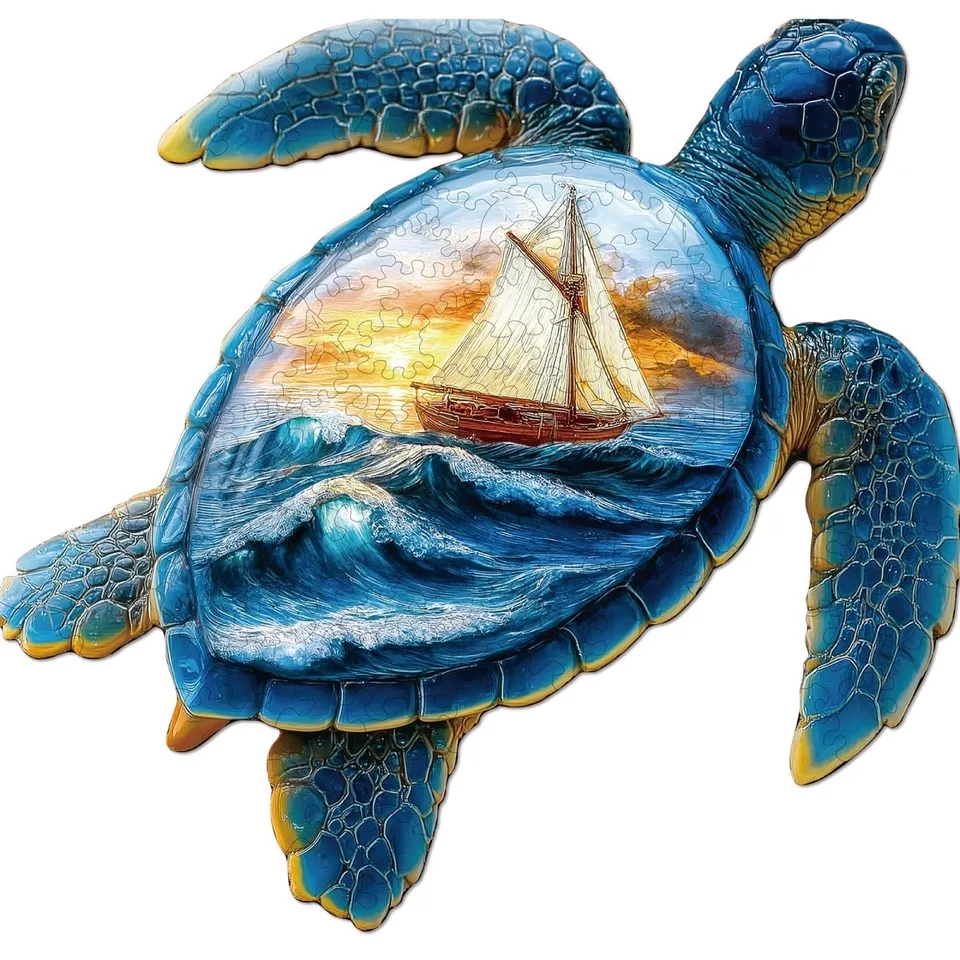 kaayee-wooden-puzzle-wave-voyager-schildkr-te-holz-medium image 1