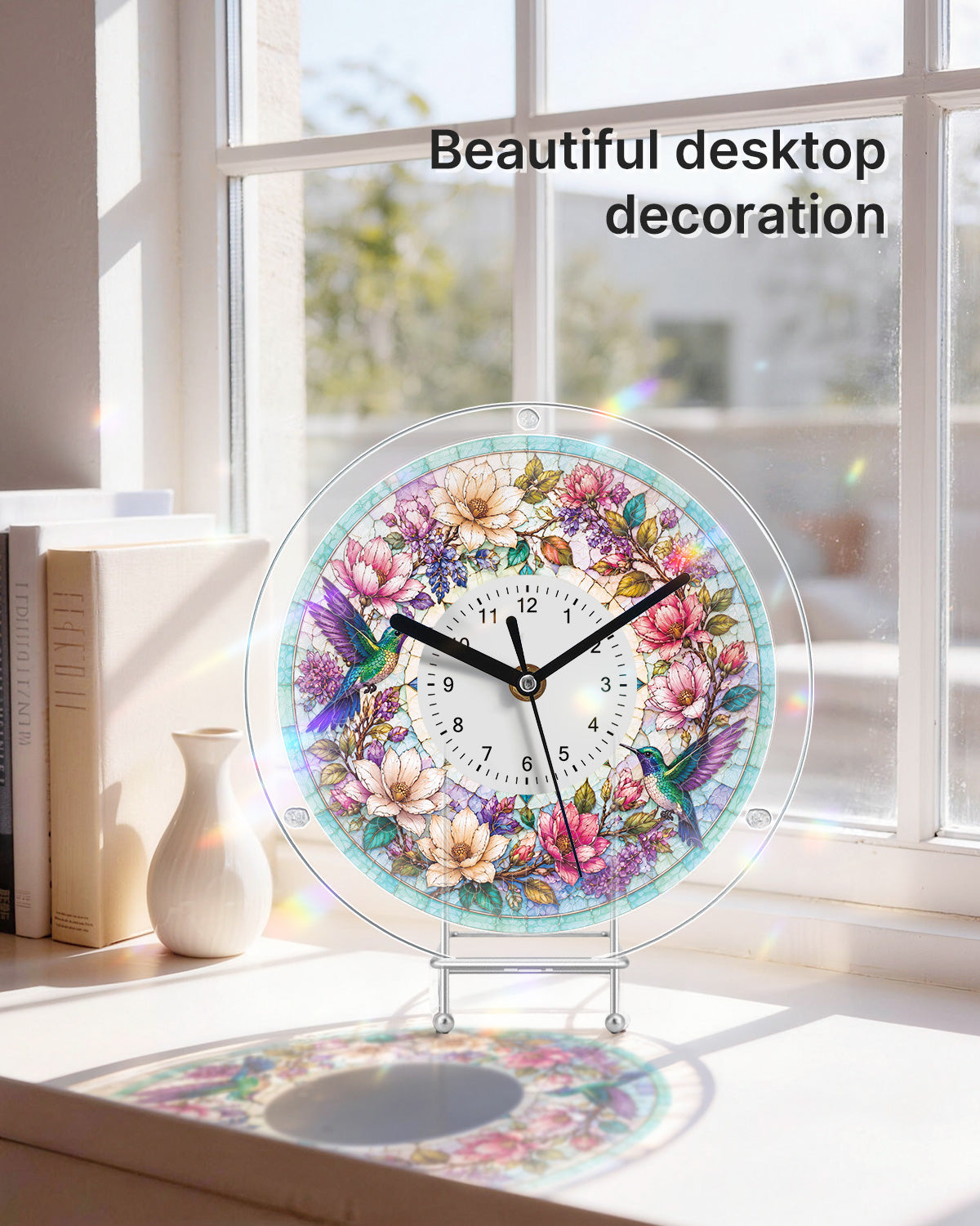 kaayee-hummingbird-garden-acryl-puzzle-uhr-regular-size image 5