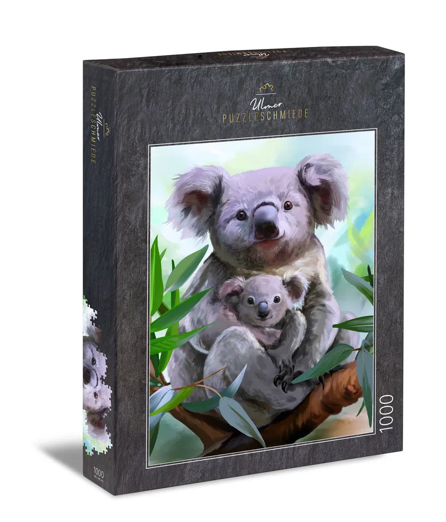 ulmer-puzzleschmiede-security-puzzle-1000-teile-koala-baby image 1