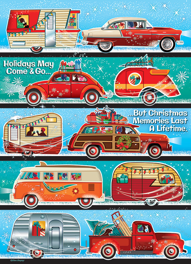 cobble-hill-1000-piece-holiday-hustle-puzzle-weihnachten-vintage image 2