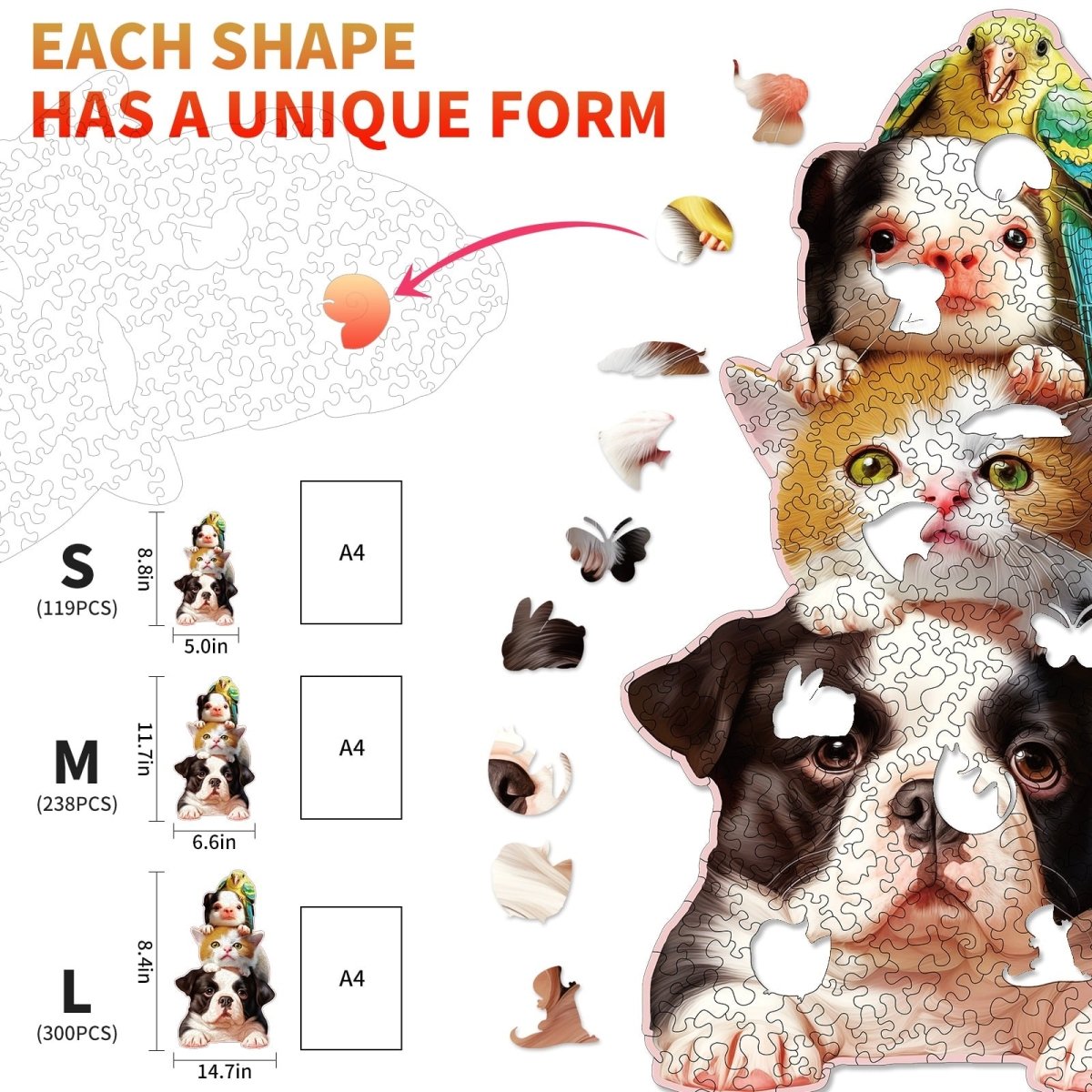 kaayee-happy-cute-pet-holzpuzzle-medium-fan-favorite image 3