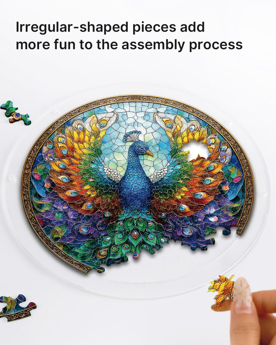 kaayee-suncatcher-puzzle-peacock-of-radiance-acrylpuzzle-small image 2