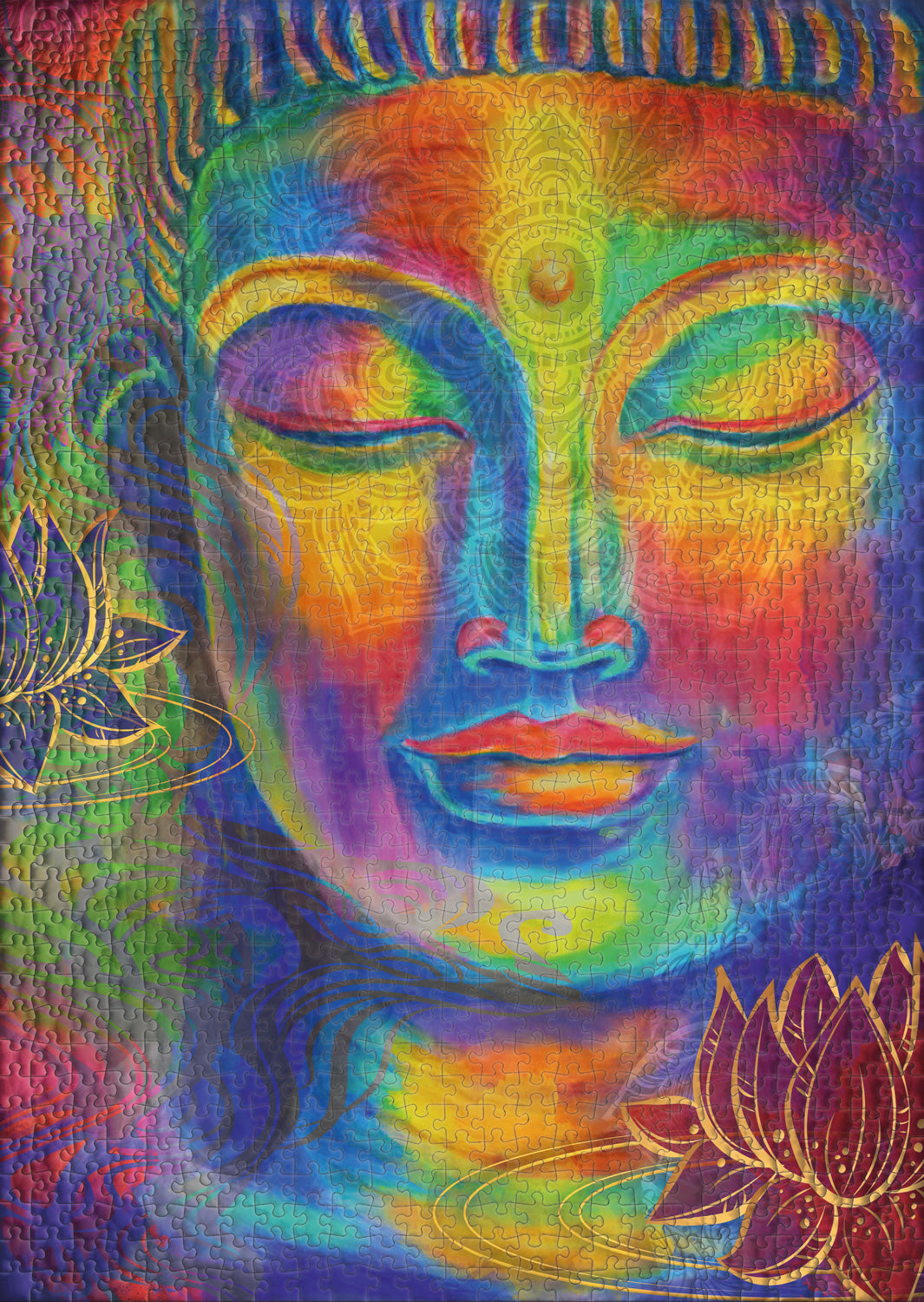ulmer-puzzleschmiede-puzzle-1000-teile-farbenreicher-buddha image 2