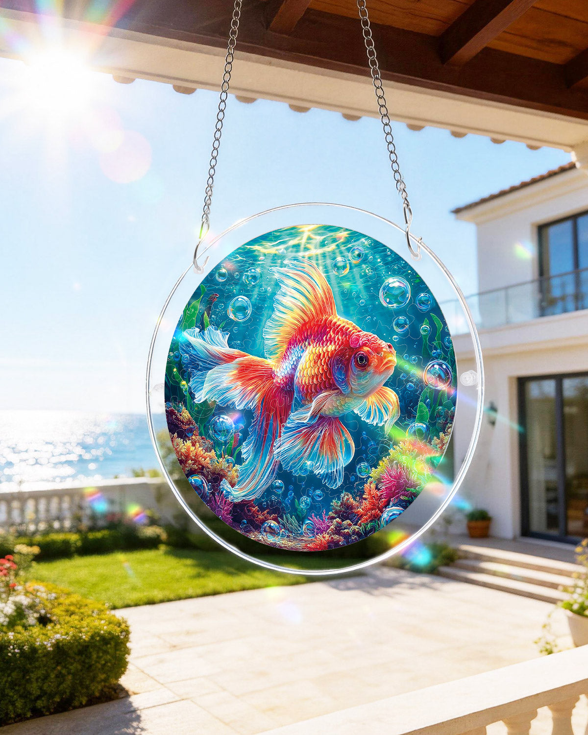 kaayee-starflame-goldfish-suncatcher-medium-gold image 8
