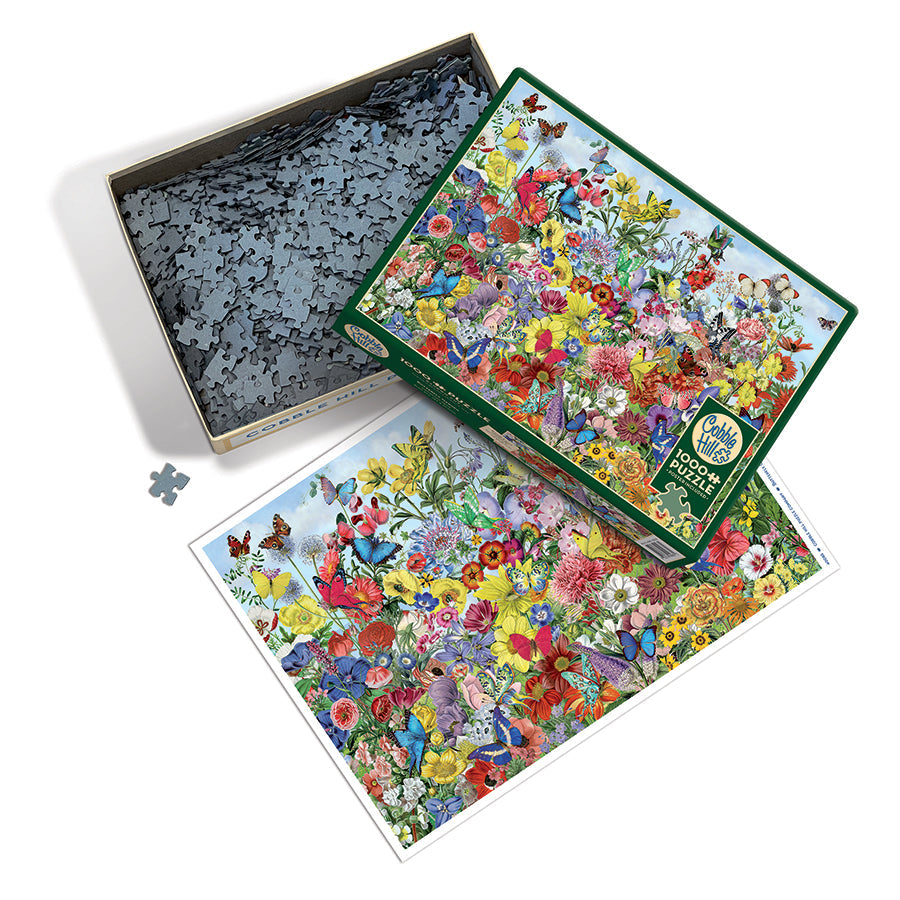 cobble-hill-1000-piece-butterfly-garden-puzzle-1000-teile-garten image 3