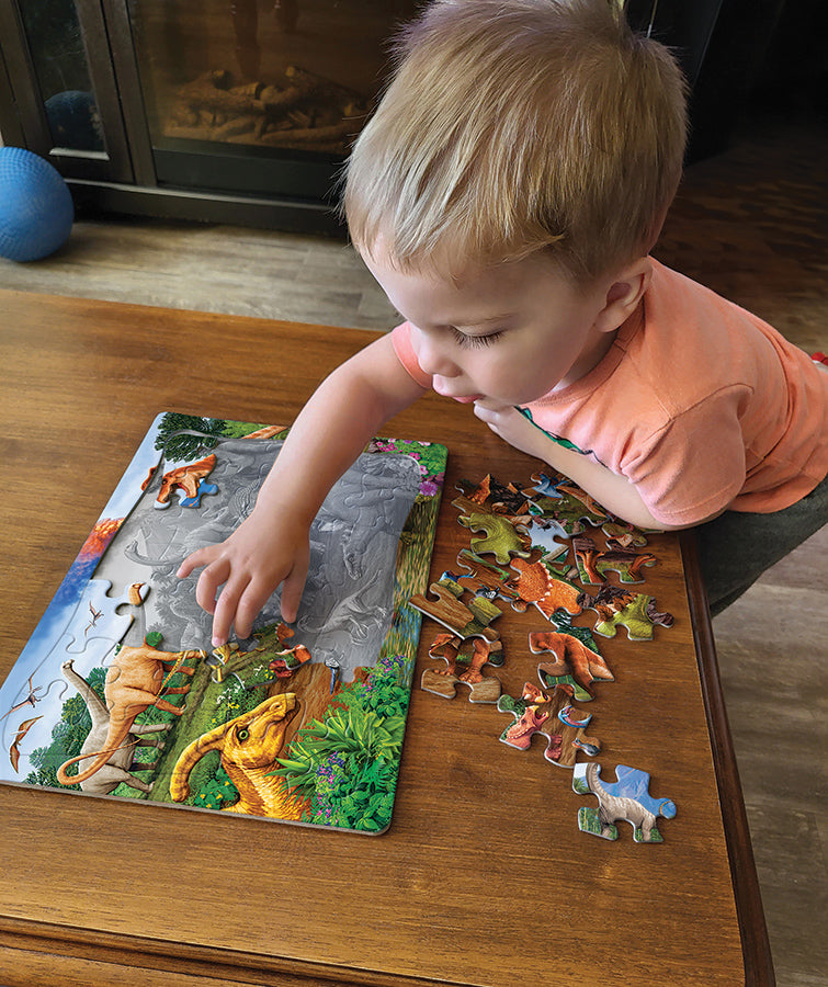 cobble-hill-tray-puzzles-triceratops-friends-rahmenpuzzle-35t image 2