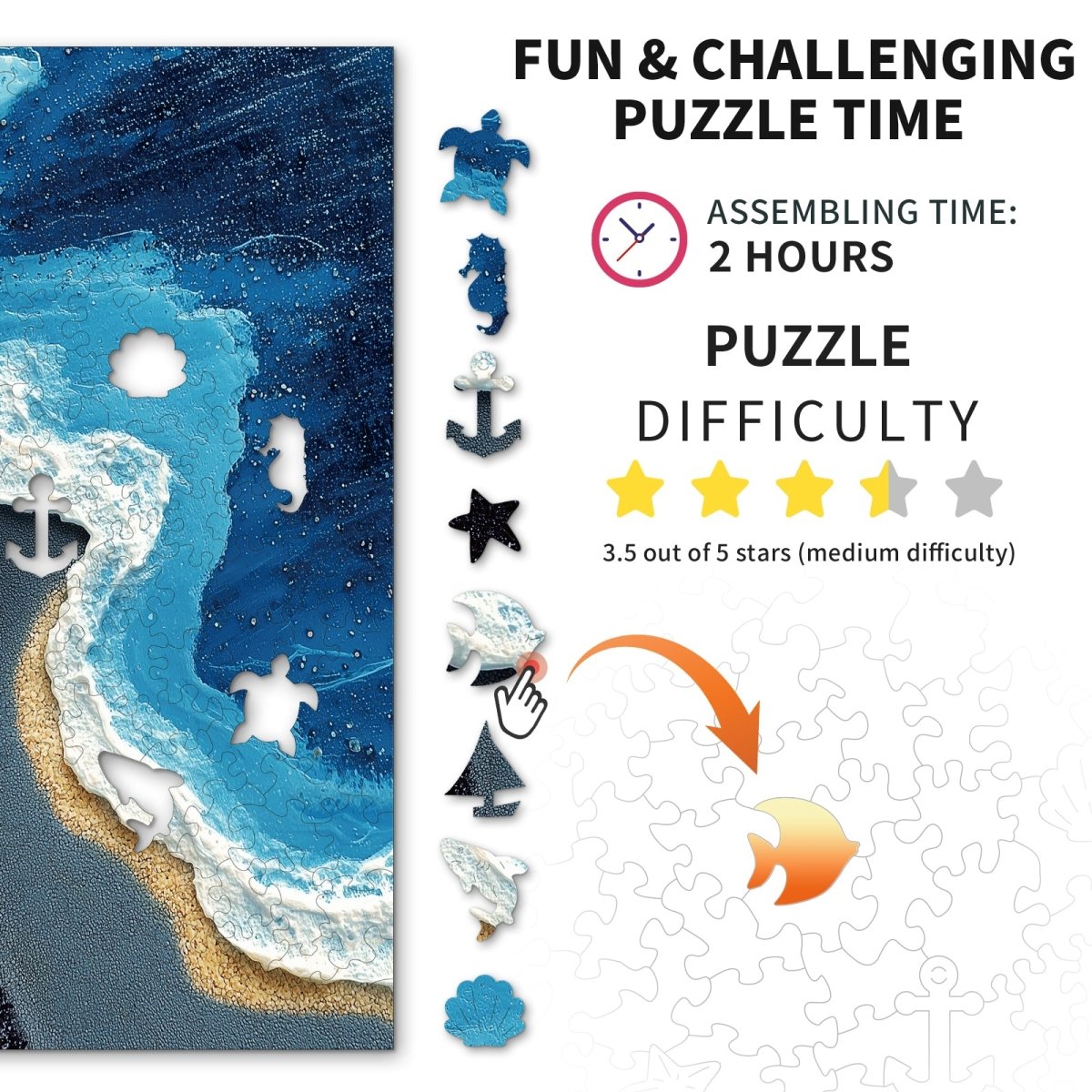 kaayee-wooden-puzzle-beyond-the-waves-holzpuzzle-medium-blau image 3