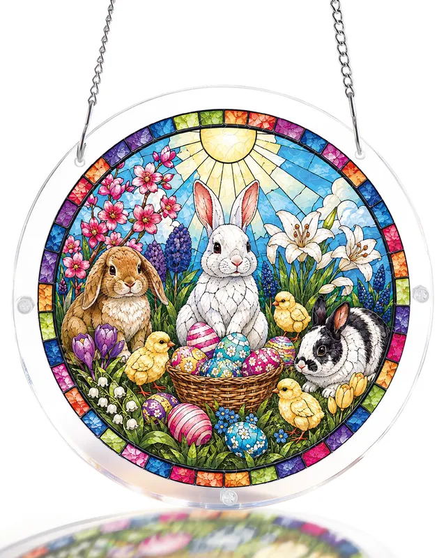 kaayee-suncatcher-spring-bunny-garden-fensterbild-medium image 1