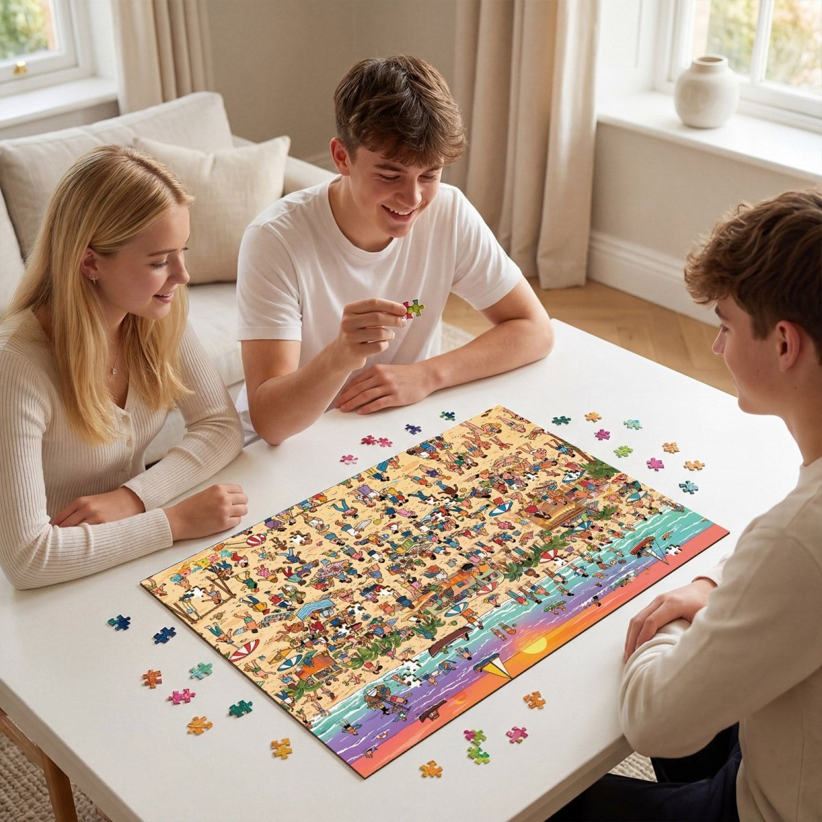 kaayee-cardboard-puzzle-sunset-beach-1000-teile-standard image 8