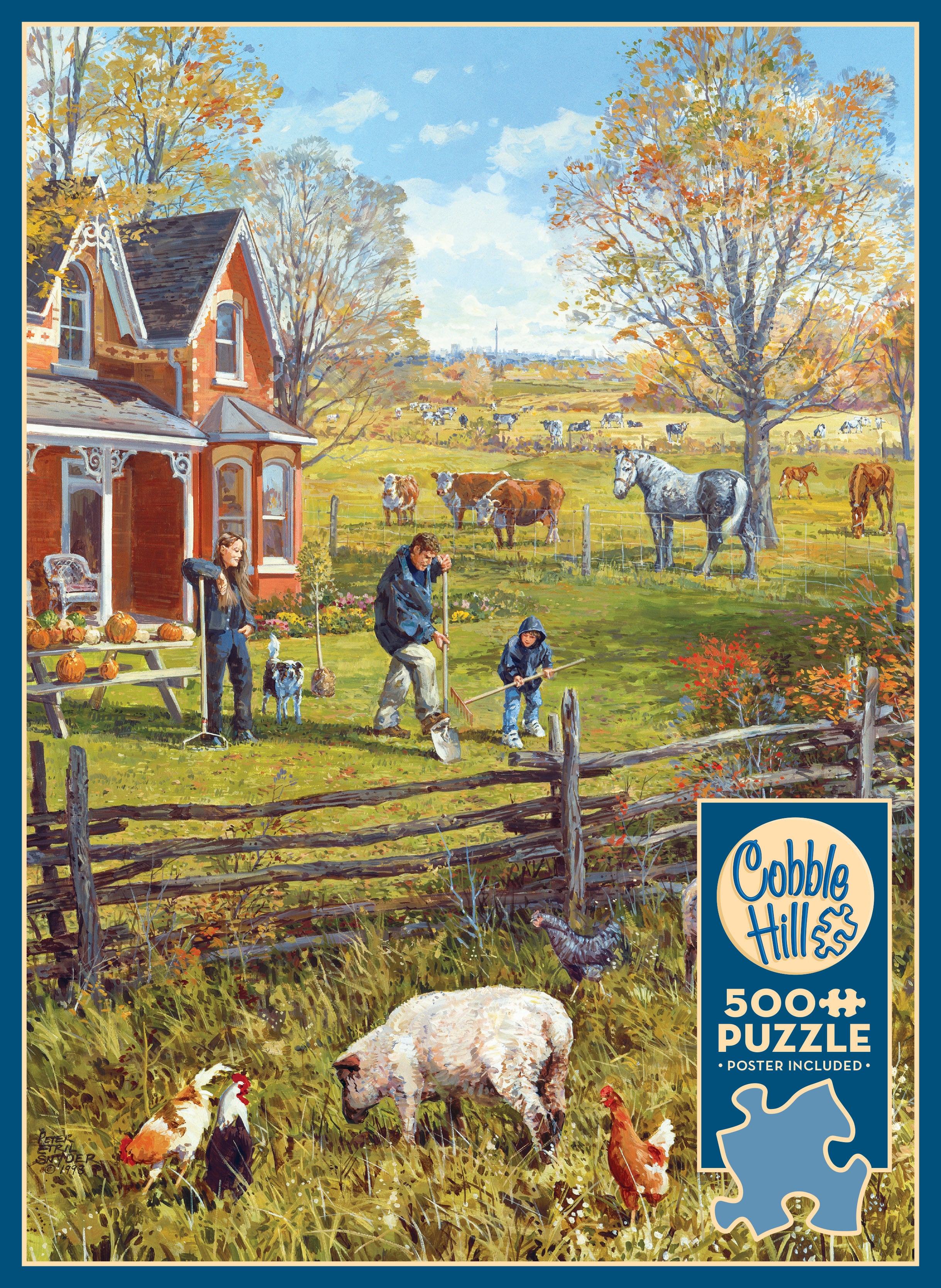 cobble-hill-500-piece-young-family-farm-puzzle-500-teile-herbst image 5