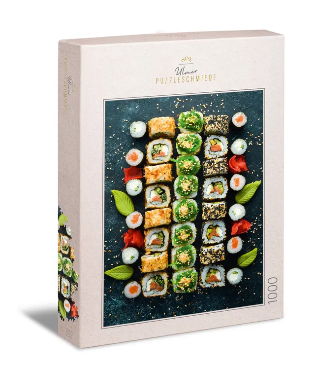 ulmer-puzzleschmiede-sushi-1000-teile-puzzle-maki-essen-motiv image 1