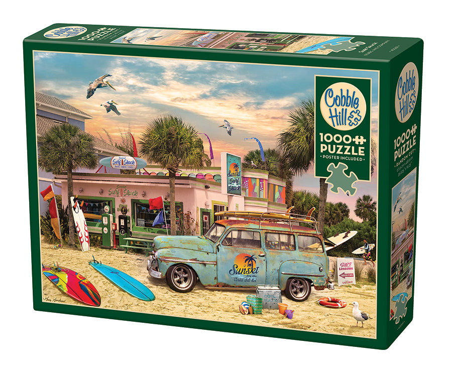 cobble-hill-1000-piece-surf-shack-puzzle-1000-teile-strand image 1
