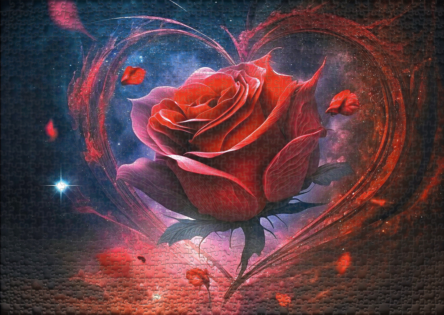 ulmer-puzzleschmiede-puzzle-1000-teile-valentin-herz-rote-rose image 2