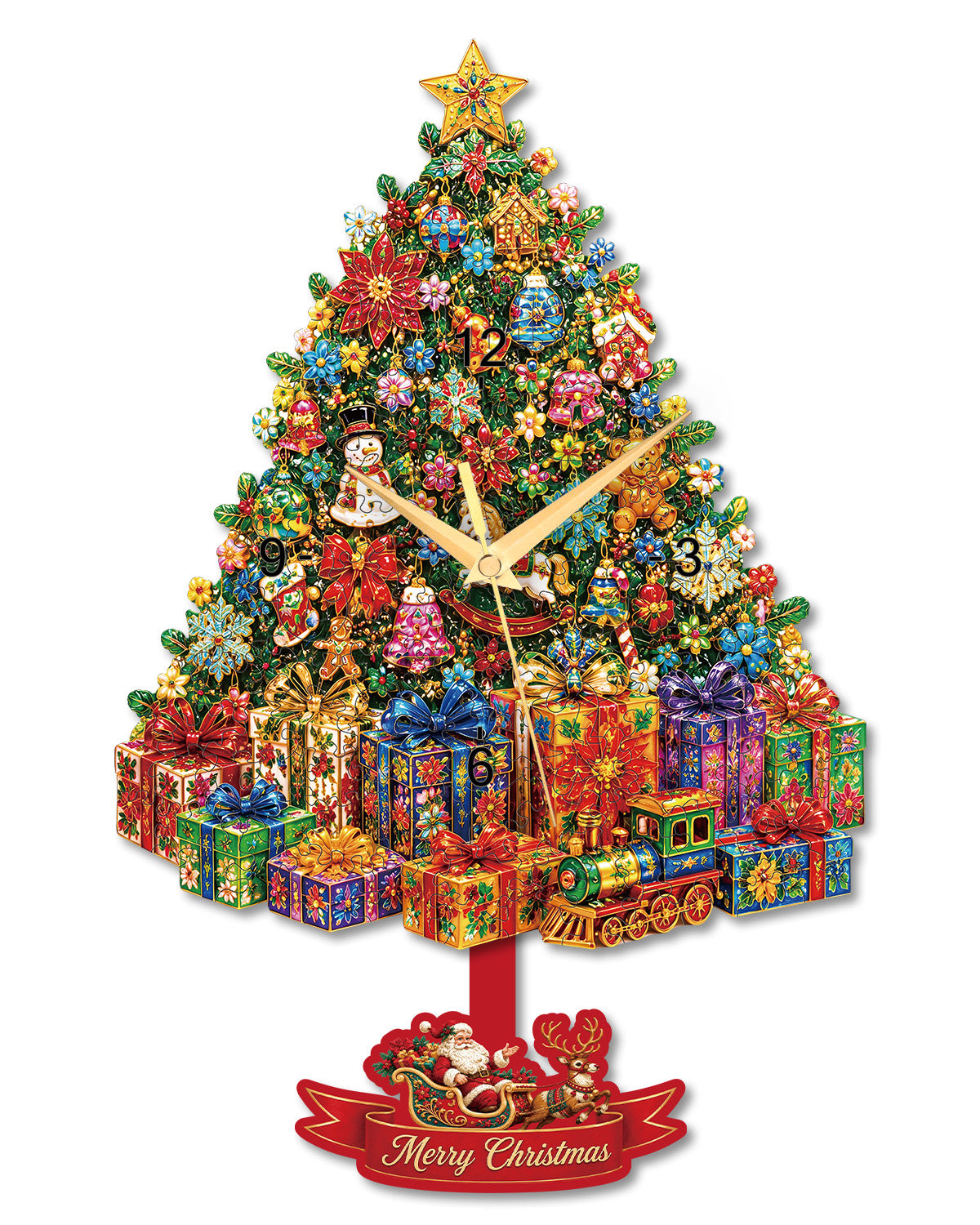 kaayee-clock-kit-christmas-pendel-holz-uhr-mit-pendel image 1