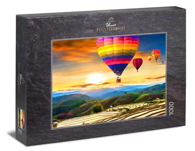 ulmer-puzzleschmiede-puzzle-1000-teile-thailand-hei-luftballon-sunset image 1
