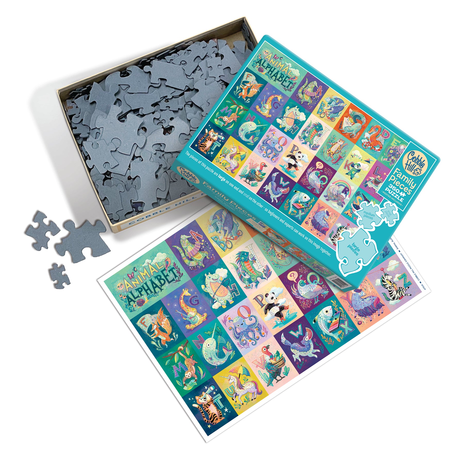 cobble-hill-family-pieces-350-animal-alphabet-familienpuzzle-350-t image 3