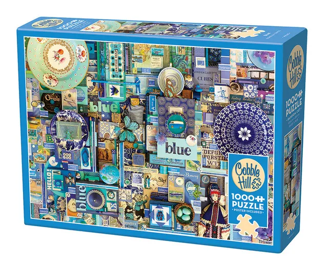 cobble-hill-blue-puzzle-1000-teile-blaue-collage image 1