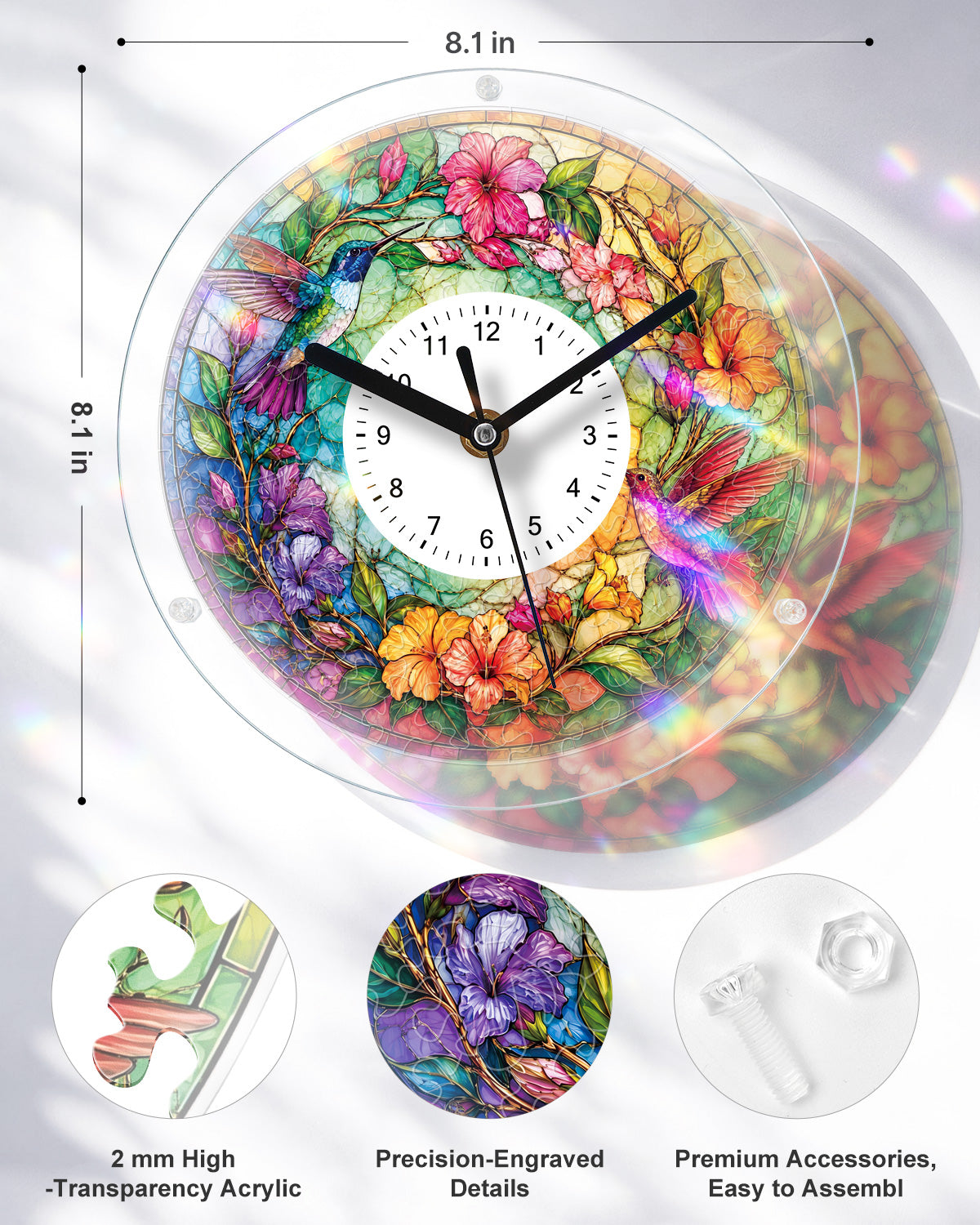 kaayee-clock-kit-hummingbird-paradise-puzzleuhr-regular image 3