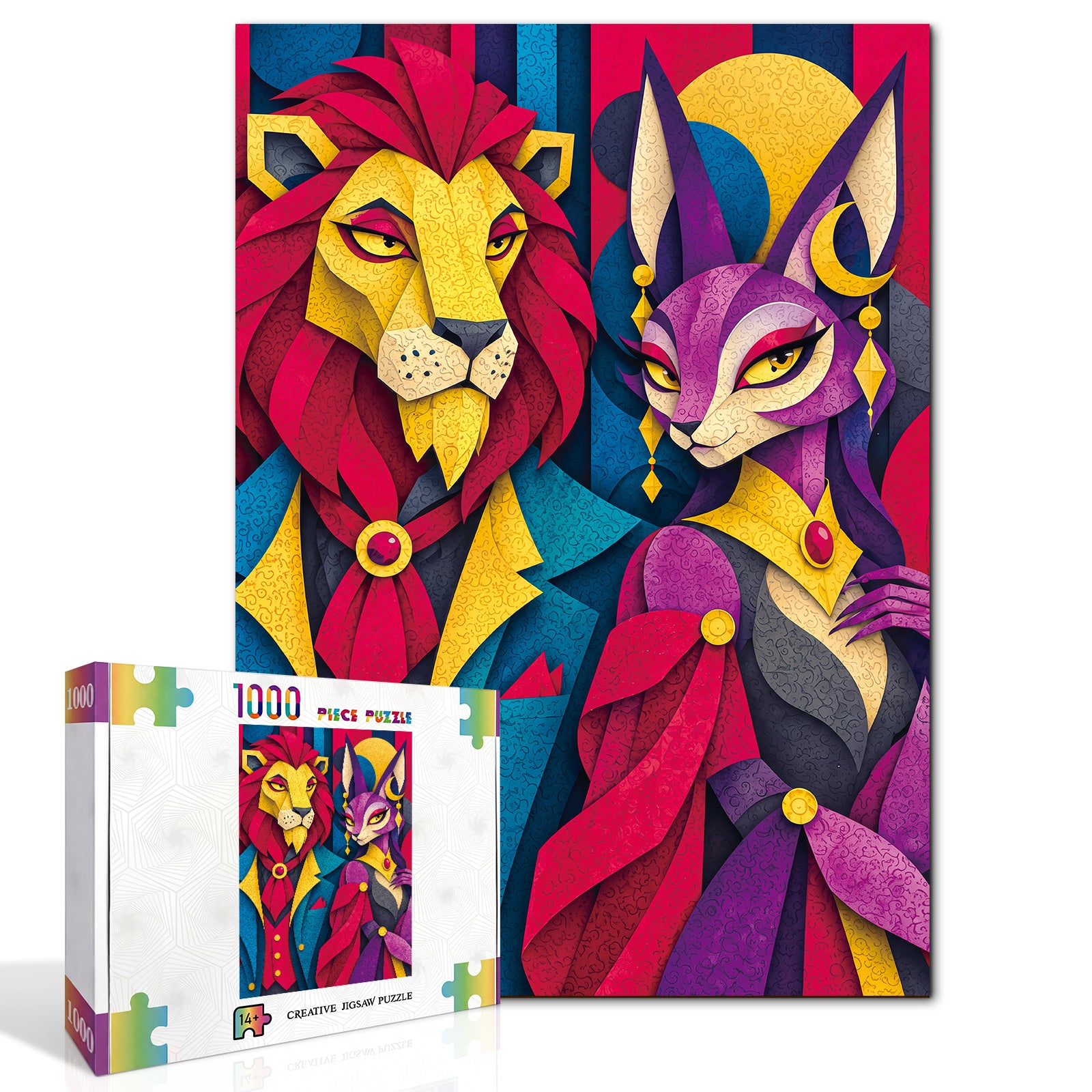 kaayee-cardboard-puzzle-regal-duo-1000-teile-standard image 2