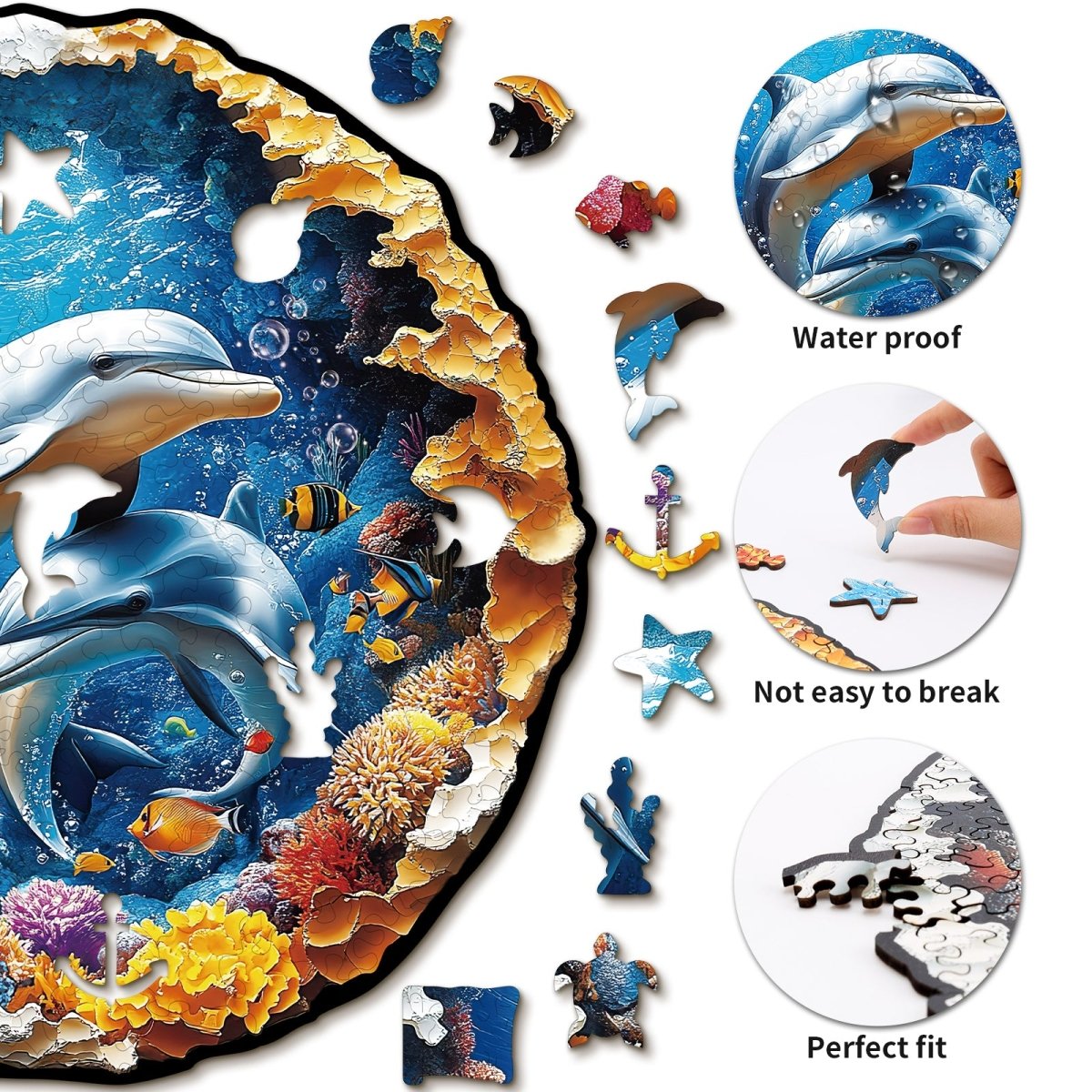 kaayee-wooden-puzzle-beautiful-sea-world-holzpuzzle-medium-delfine image 2