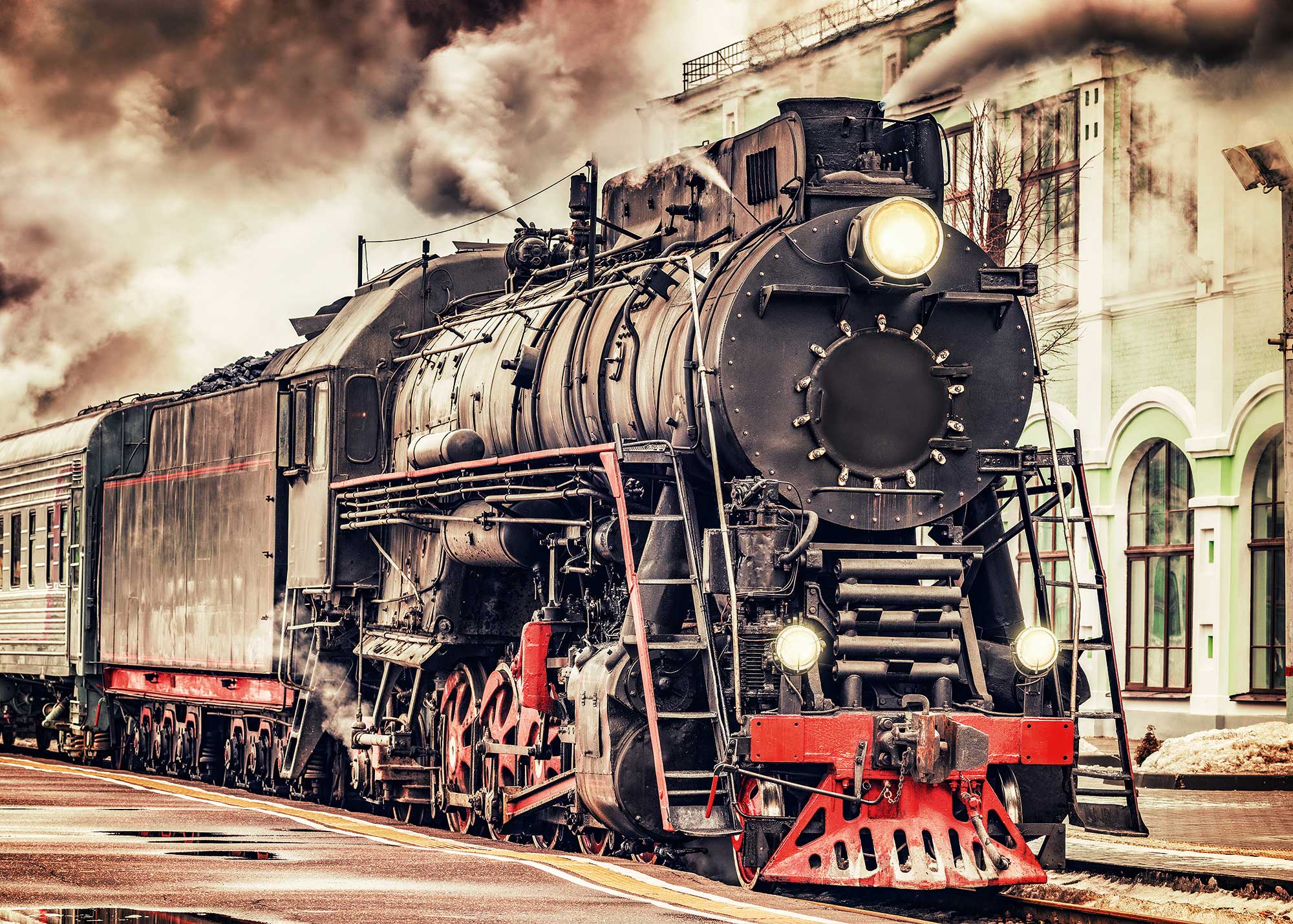 ulmer-puzzleschmiede-railroad-puzzle-2000-teile-dampflok image 1
