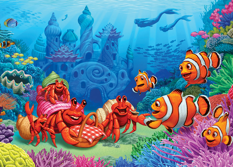cobble-hill-tray-puzzles-clownfish-gathering-puzzle-35-teile-ozean image 3