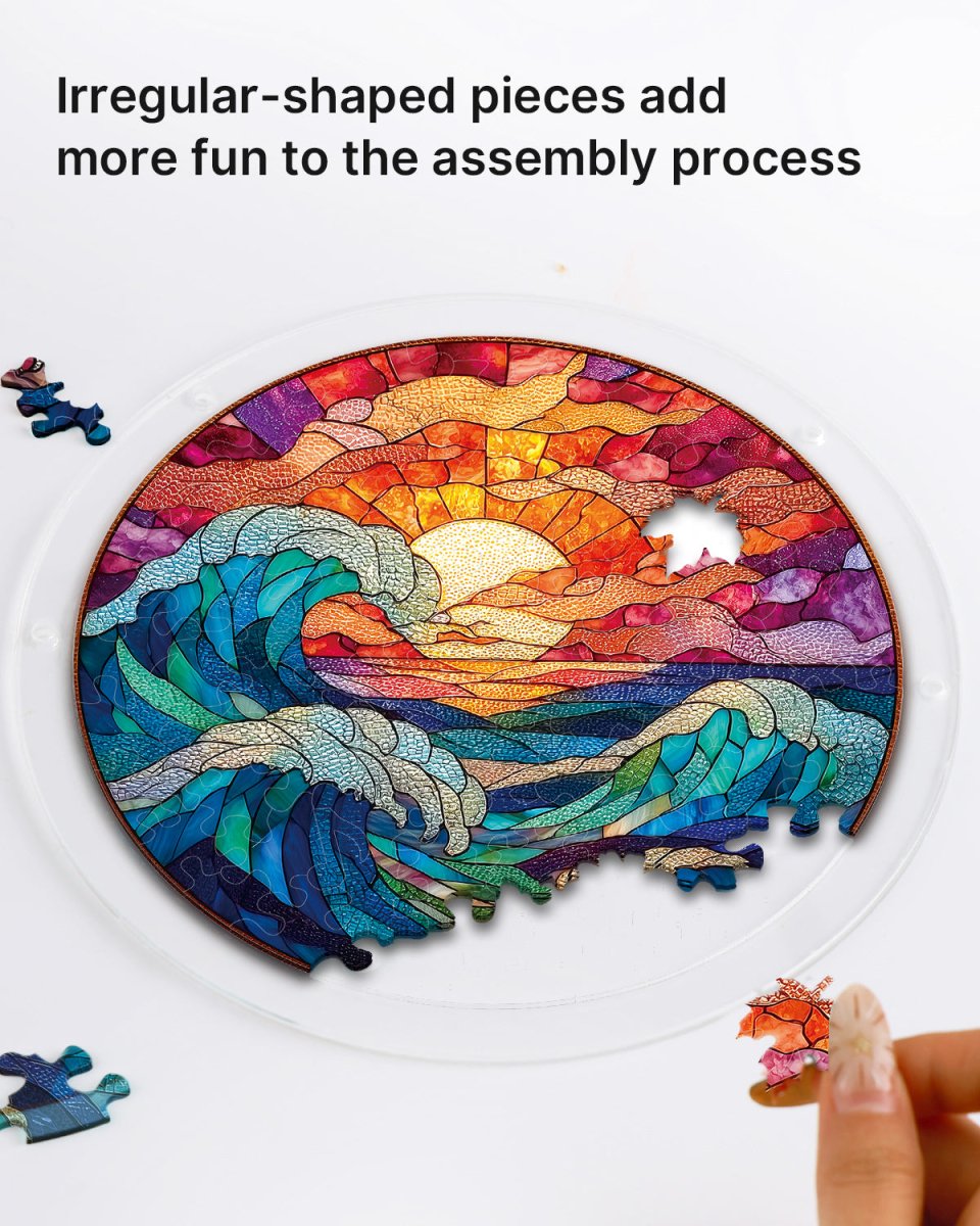 kaayee-suncatcher-puzzle-chasing-the-sun-sea-acrylpuzzle-meer image 2