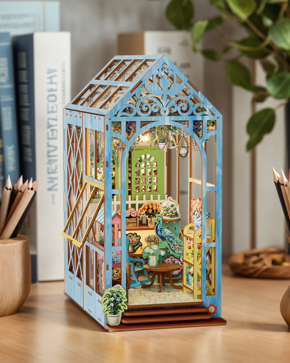 kaayee-book-nook-kit-bloom-house-miniaturhaus-gew-chshaus-led image 6
