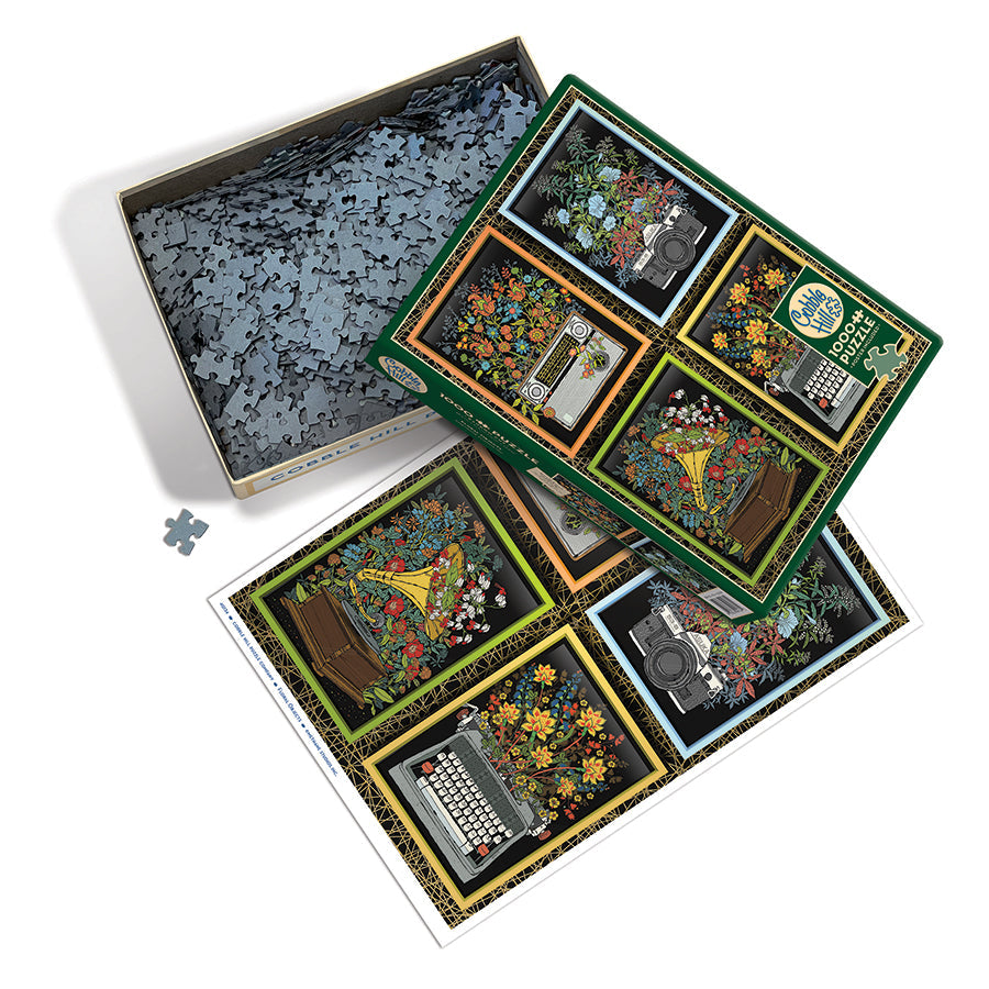 cobble-hill-1000-piece-floral-objects-puzzle-1000-teile-vintage image 3