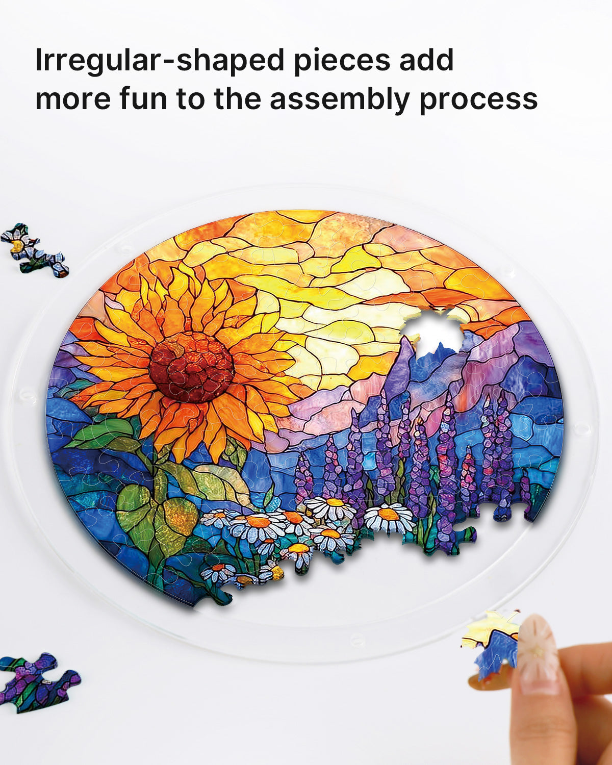 kaayee-suncatcher-puzzle-sunflower-meadow-fensterbild-acryl-small image 2