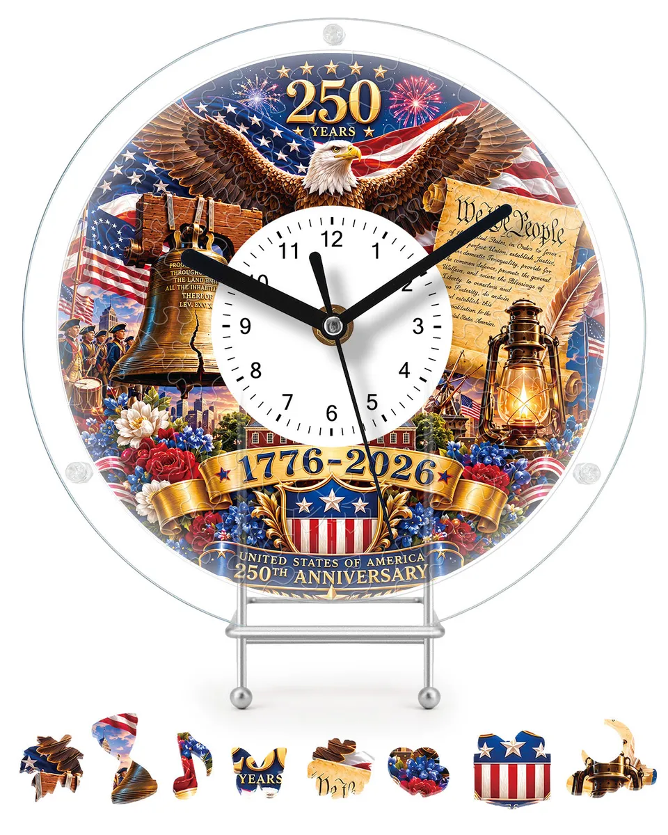 kaayee-america-250th-anniversary-acryl-puzzle-uhr-regular image 1
