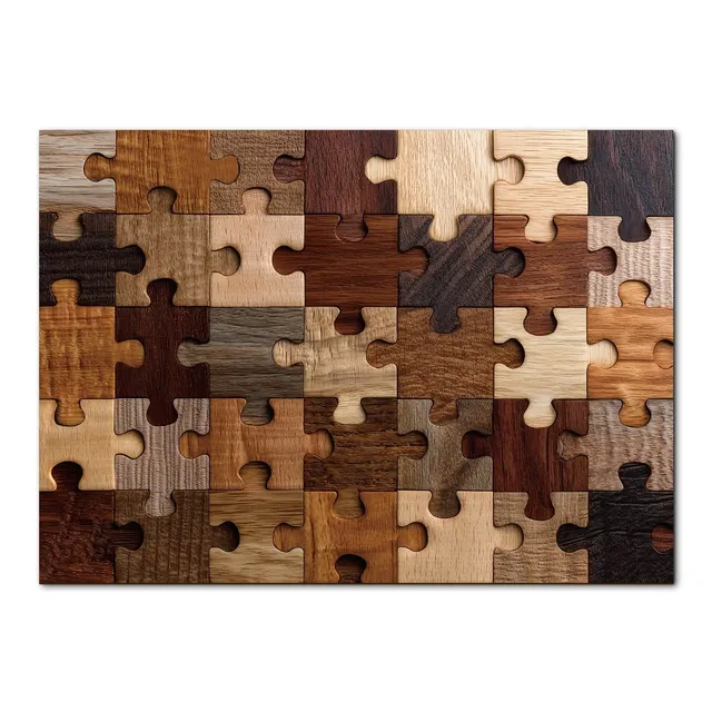 kaayee-1000-teile-puzzle-woodgrain-puzzle-eco-white-board image 1