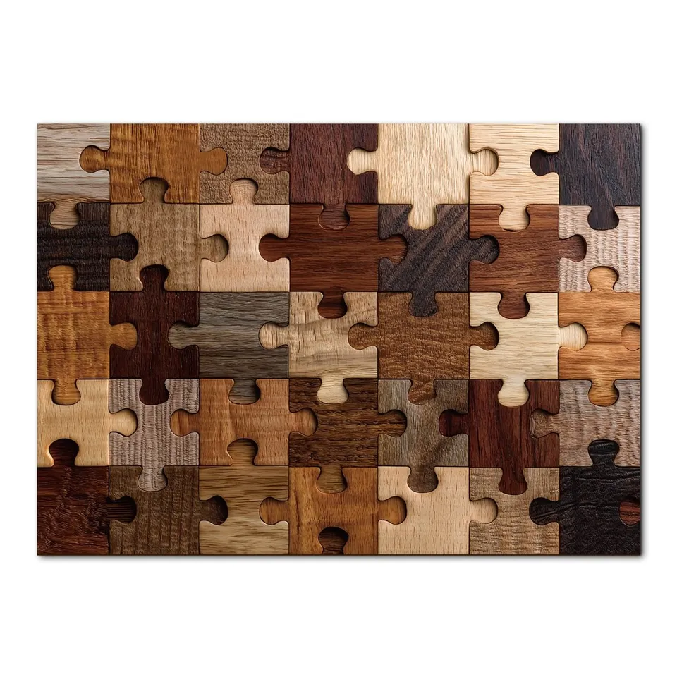 kaayee-1000-teile-puzzle-woodgrain-puzzle-eco-white-board image 1