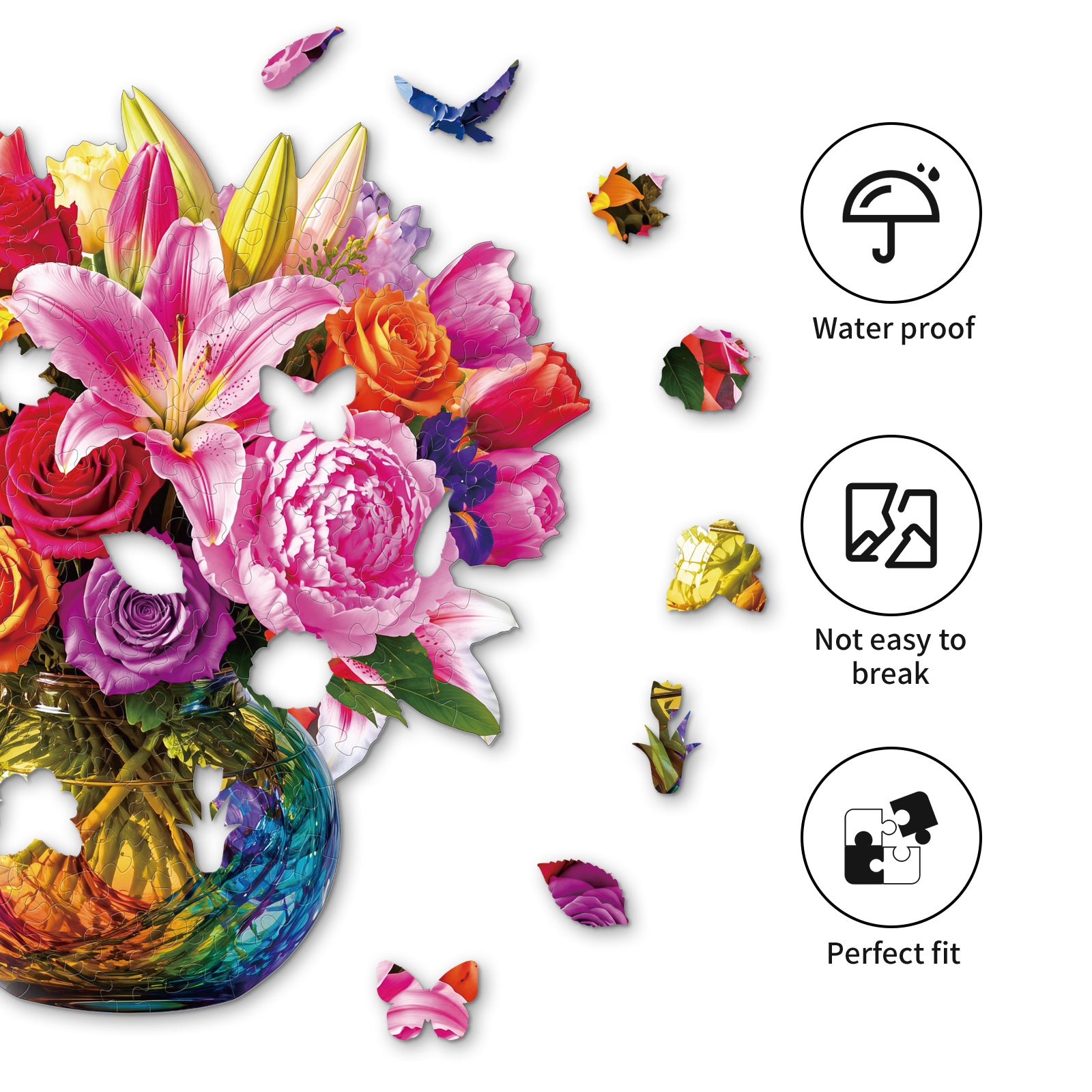 kaayee-rainbow-blooms-holzpuzzle-medium-blumenmotiv image 2