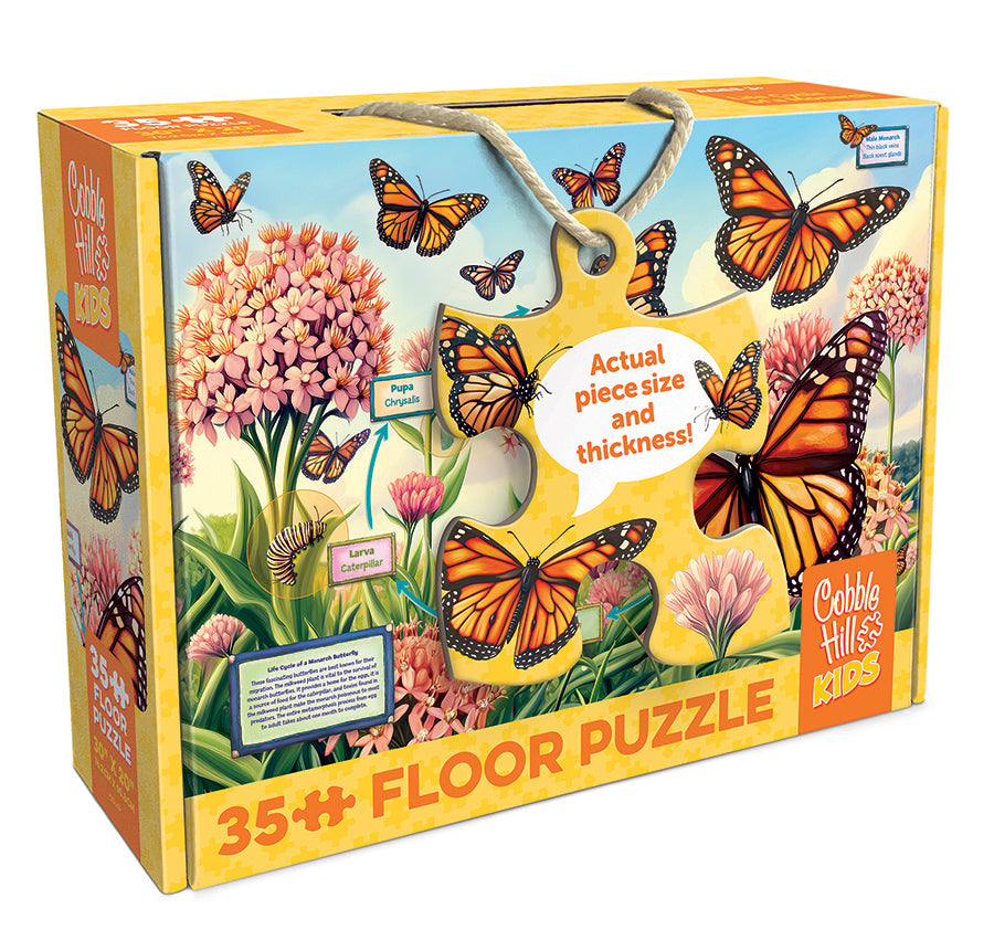 cobble-hill-floor-puzzles-life-cycle-monarch-puzzle-35-teile image 1
