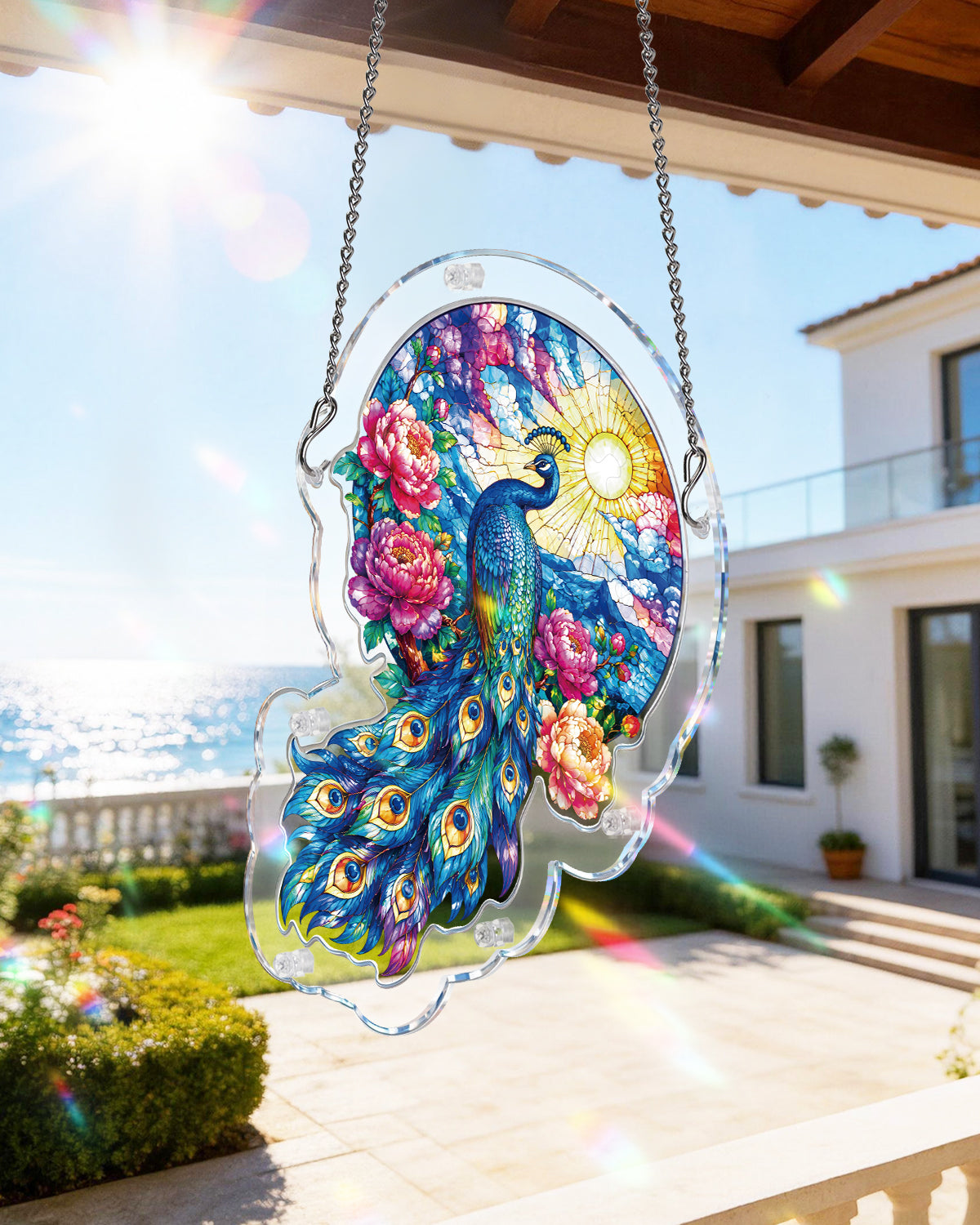 kaayee-suncatcher-puzzle-moonlit-peacock-garden-fensterbild-small image 8