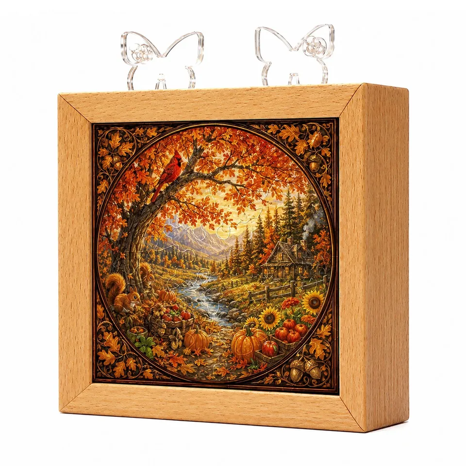 kaayee-night-light-autumn-harvest-acryl-nachtlicht-holzrahmen image 1