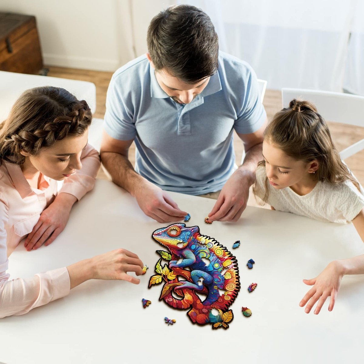 kaayee-wooden-puzzle-cham-leon-holzpuzzle-medium image 6