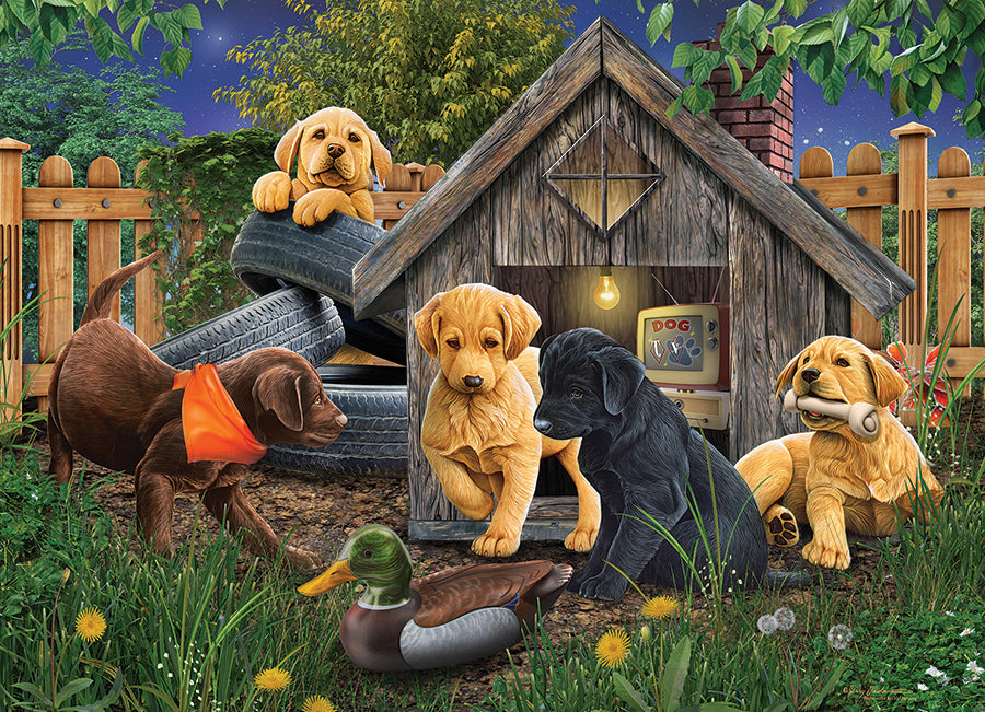 cobble-hill-in-the-doghouse-1000-teile-puzzle-hunde image 2