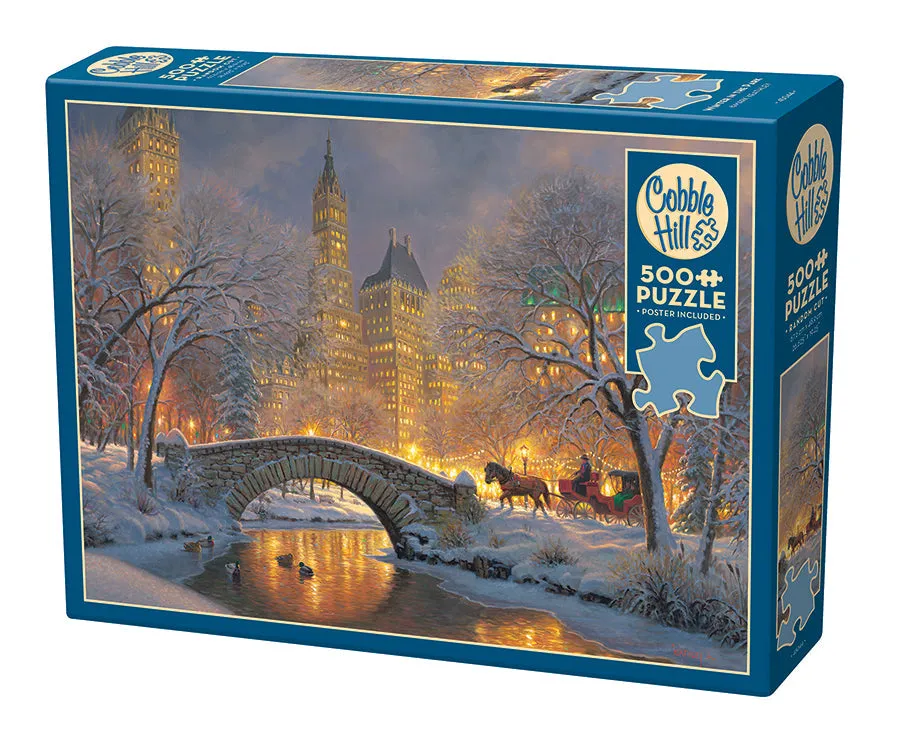 cobble-hill-winter-in-the-park-500-teile-puzzle-winter image 1
