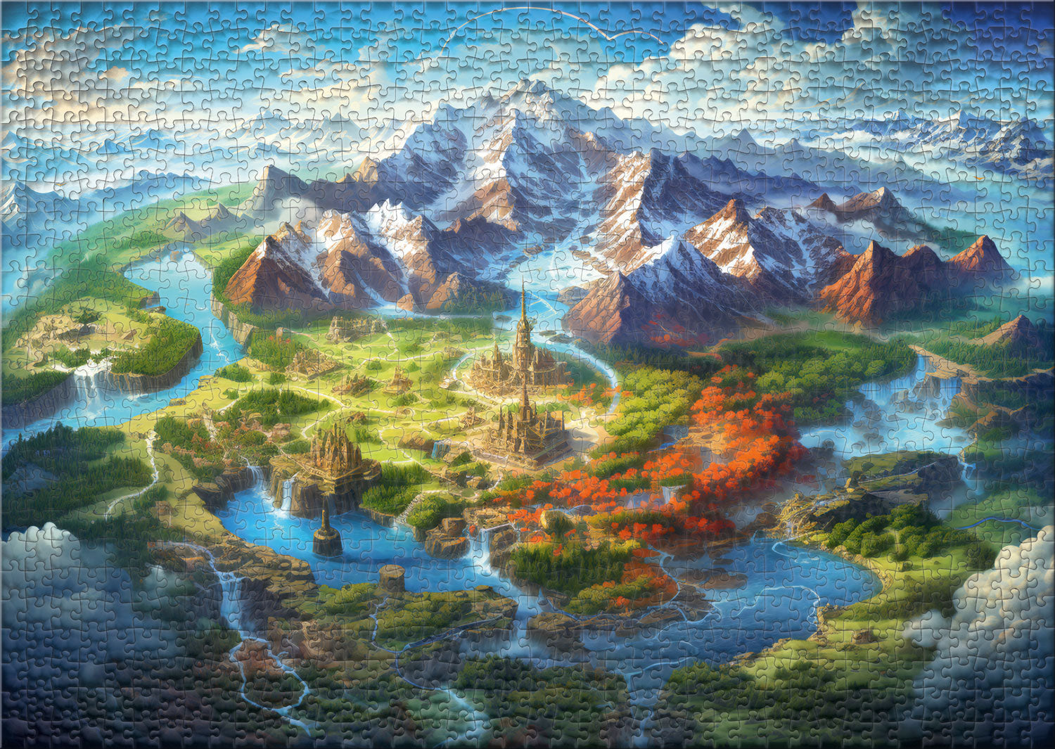 ulmer-puzzleschmiede-puzzle-1000-teile-kingdom-fantasy-panorama image 2