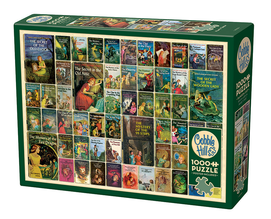 cobble-hill-1000-piece-nancy-drew-puzzle-1000-teile-vintage-collage image 1