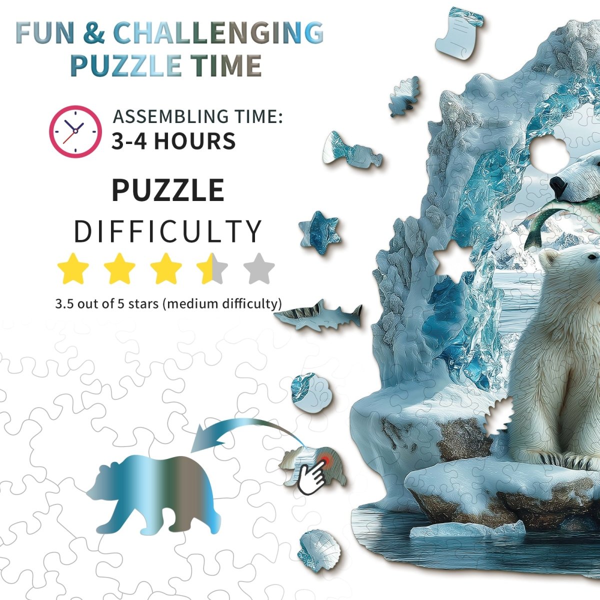 kaayee-wooden-puzzle-eisb-r-mutter-kind-holzpuzzle-medium image 5