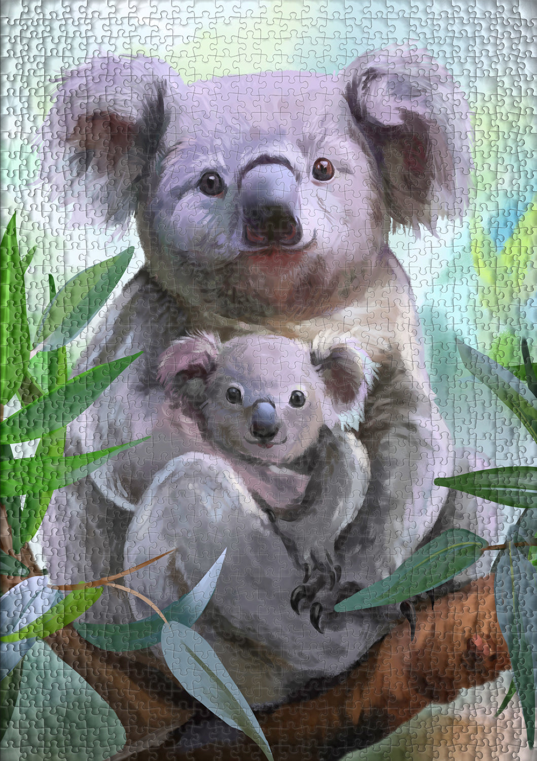 ulmer-puzzleschmiede-puzzle-1000-teile-geborgenheit-koala image 2