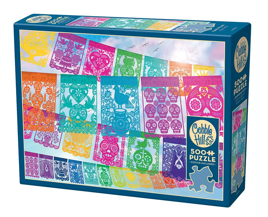 cobble-hill-500-piece-papel-picado-puzzle-500-teile-mexiko image 1