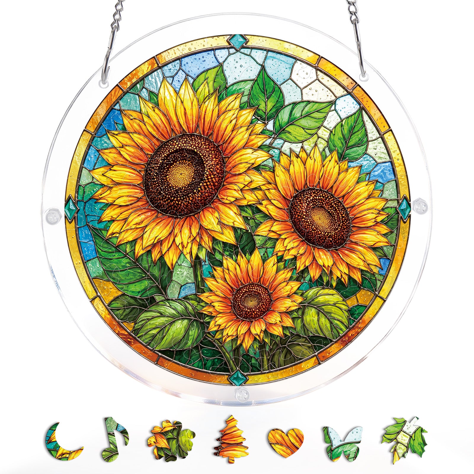 kaayee-suncatcher-sunflower-radiance-fensterbild-large-blume image 3